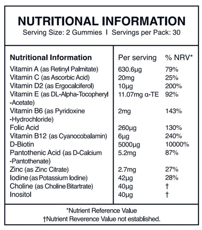UKHAIR Vitamins - 180g.